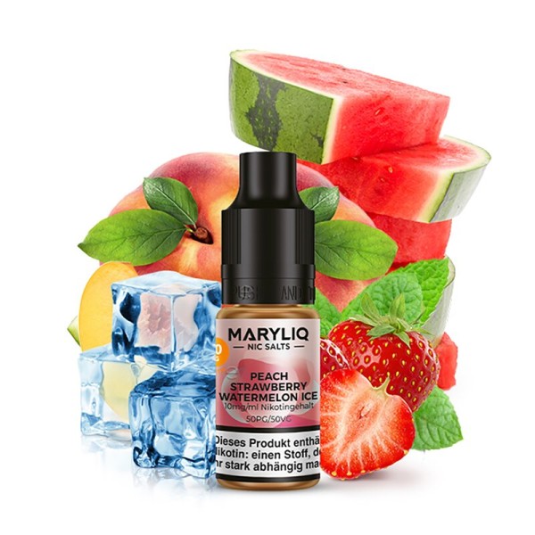 MARYLIQ Peach Strawberry Watermelon Ice Liquid Nikotinsalz Lost Mary