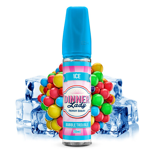 Bubble Trouble Ice By Tuck Shop E-liquid 60ml 2 Sweets Bubble Trouble Ice  Dinner Lady