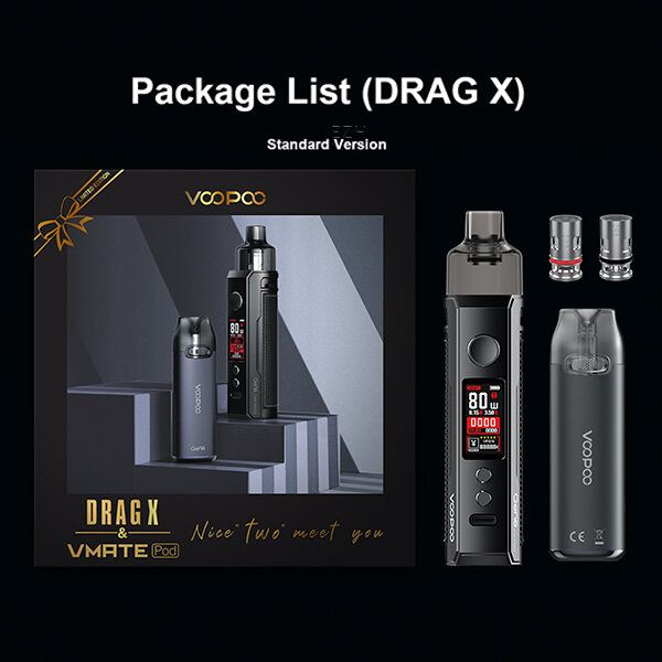 Mod Pod Original X Vape Kit 80W 4.5ml Cartridge GENE.TT Australia Voopoo  Drag