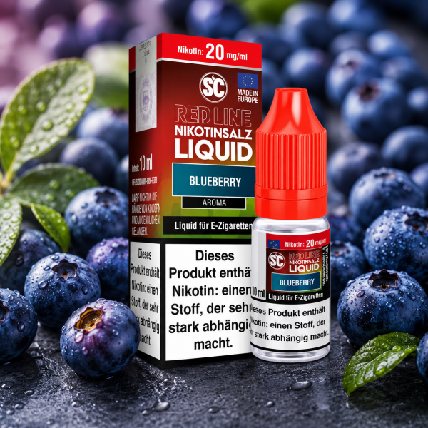 Blueberry Nikotinsalz Liquid SC Red Line