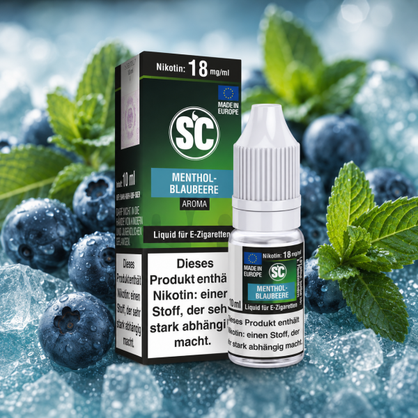Menthol-Blaubeere Liquid 10ml SC Liquid