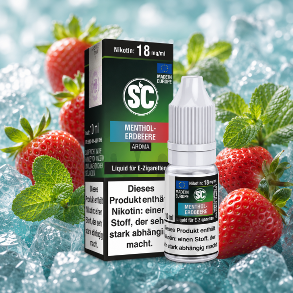 Menthol-Erdbeere Liquid 10ml SC Liquid