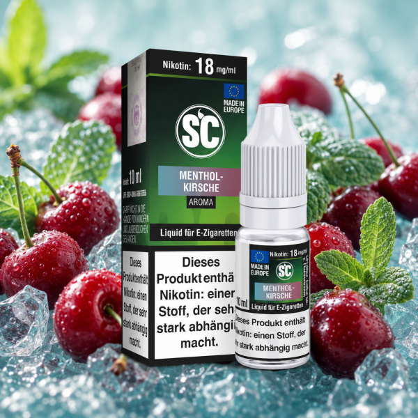 Menthol-Kirsche Liquid 10ml SC Liquid