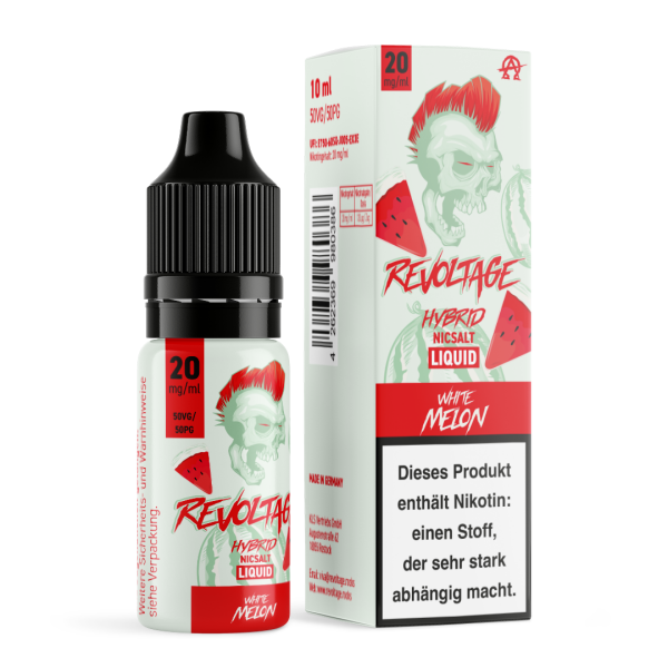 White Melon Liquid Hybrid Nicsalt Revoltage