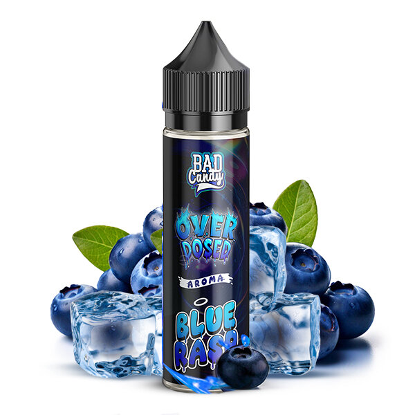 Blue Rasp Iced Overdosed Aroma Bad Candy