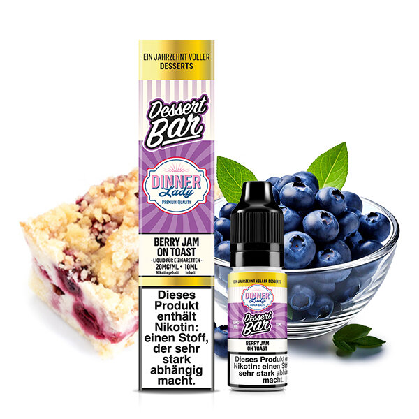 Berry Jam on Toast Nikotinsalz Liquid Dinner Lady