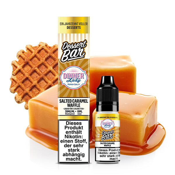 Salted Caramel Waffle Nikotinsalz Liquid Dinner Lady