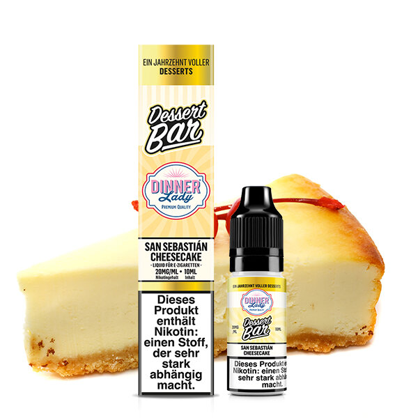 San Sebastian Cheesecake Nikotinsalz Liquid Dinner Lady