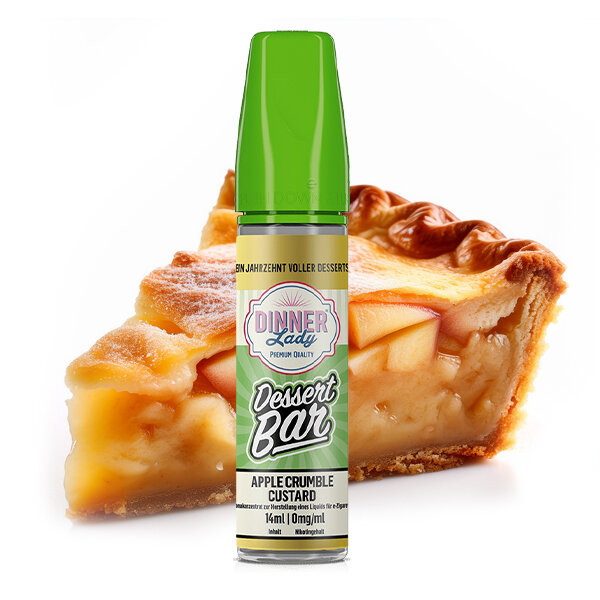 Apple Crumble Custard Dessert Bar Aroma Dinner Lady