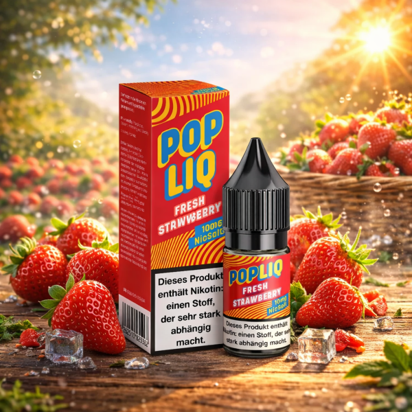 Fresh Strawberry Liquid Nikotinsalz PopLiq