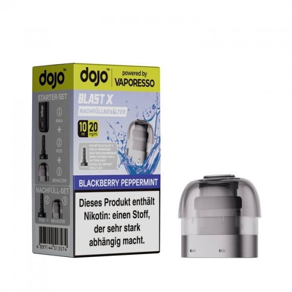 Vaporesso Dojo Blast X Nachfüllbehälter 10ml Blackberry Peppermint