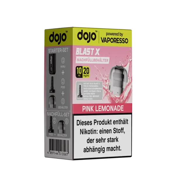 Vaporesso Dojo Blast X Nachfüllbehälter 10ml Pink Lemonade