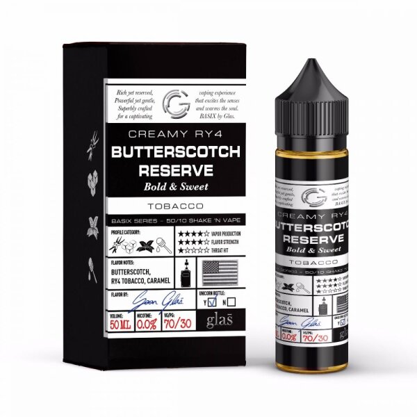 Glas Basix - Butterscotch Reserve - Liquid 50ml