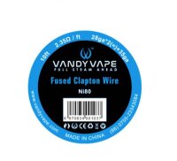 Vandy Vape - Ni80 Fused Clapton (28ga*2+35ga) - Wickeldraht