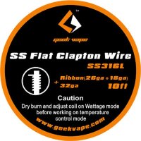 GeekVape - SS316L Flat Clapton - Wickeldraht