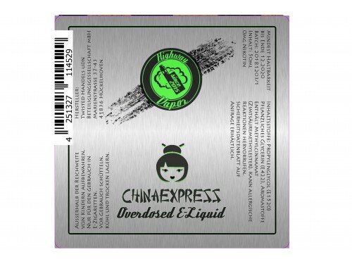 Chinaexpress - Highway Vapor - Twisted - Liquid 50ml