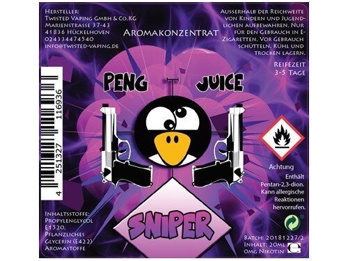 Twisted - Peng Juice - Sniper -  20ml Aroma