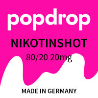 Popdrop Nikotinshot - 20mg/ml - 80/20 (VG/PG)